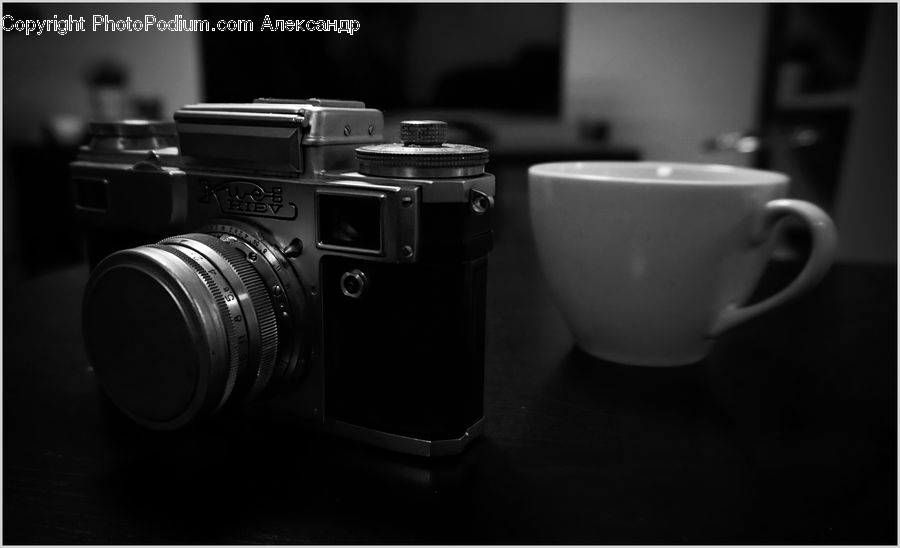 Camera, Electronics, Cup, Coffee Cup, Porcelain, Saucer, Beverage