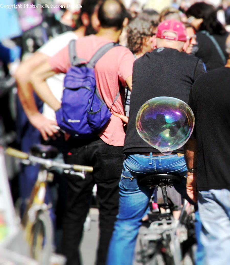 Bubble, People, Person, Human, Bicycle, Bike, Vehicle
