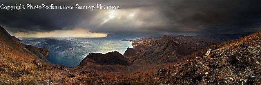 Crater, Outdoors, Sea, Water, Coast, Sand, Soil