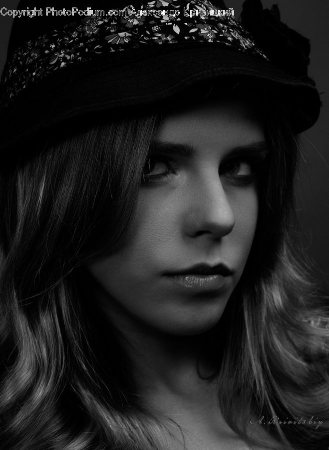 Human, People, Person, Portrait, Female, Hat