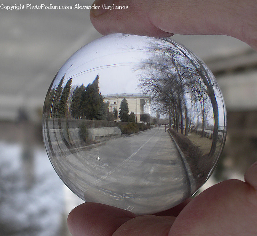 Car Mirror, Mirror, Ball, Sphere, Globe, Planet