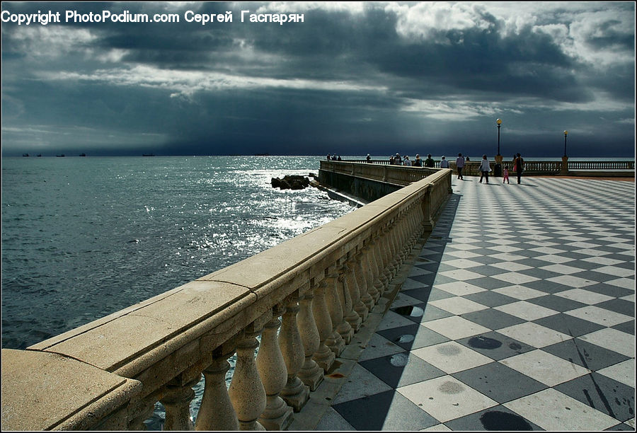 Boardwalk, Deck, Path, Sidewalk, Walkway, Jar, Porcelain