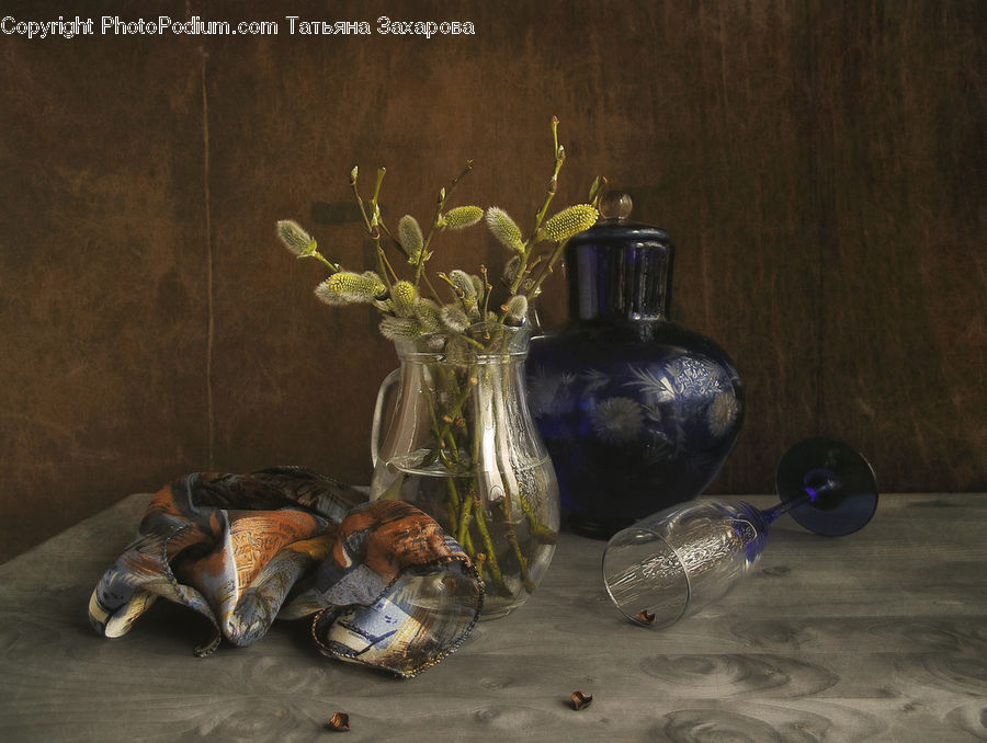 Jar, Porcelain, Vase, Glass, Goblet, Reptile, Tortoise