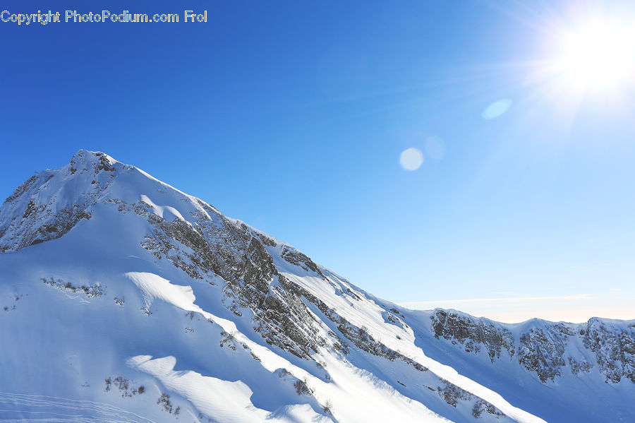 Crest, Mountain, Outdoors, Peak, Mountain Range, Arctic, Glacier