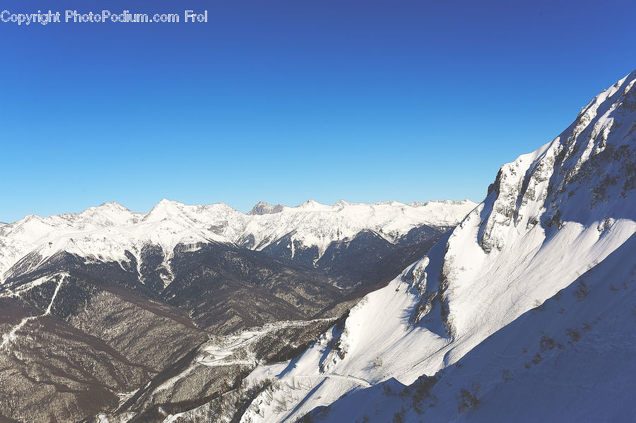 Arctic, Glacier, Ice, Mountain, Outdoors, Snow, Crest