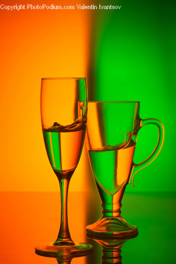 Glass, Goblet, Bucket, Alcohol, Beverage, Drink, Logo