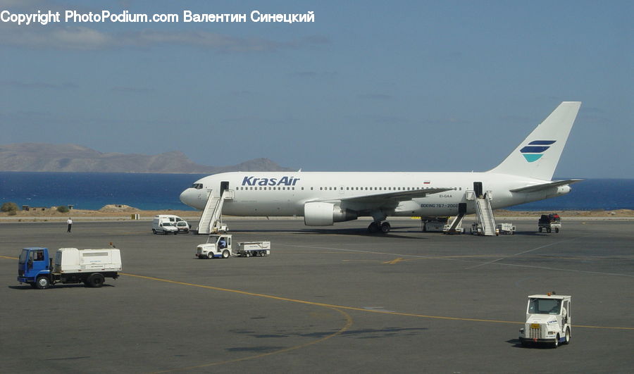 Aircraft, Airplane, Truck, Vehicle, Jet