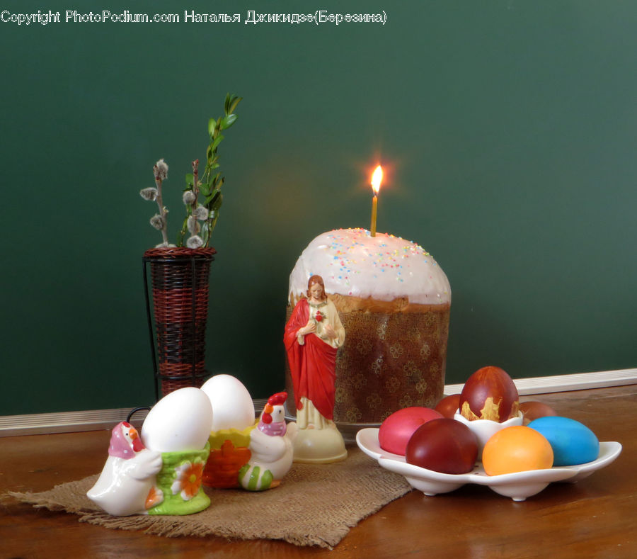 Glass, Goblet, Plant, Potted Plant, Bowl, Birthday Cake, Cake