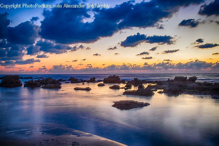 Dawn, Dusk, Sky, Sunrise, Sunset, Coast, Outdoors