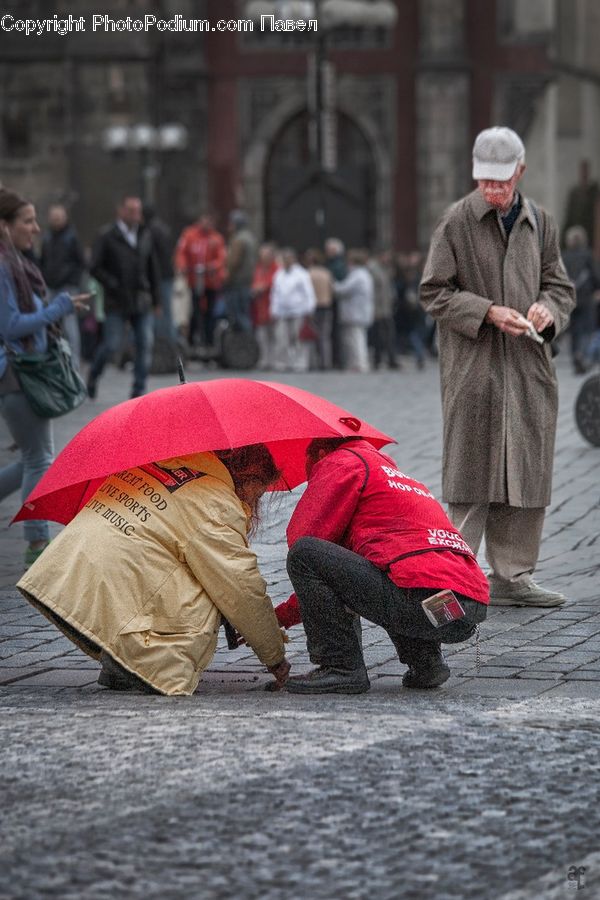 People, Person, Human, Coat, Hat, Headband, Turban