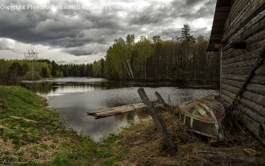 Land, Marsh, Outdoors, Swamp, Water, Pond, Chair