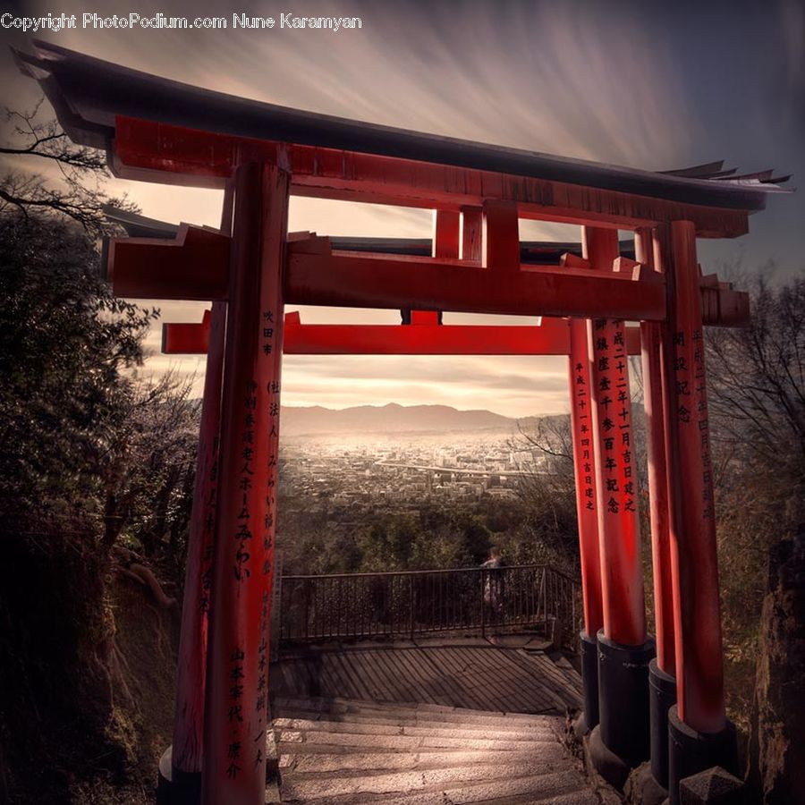Gate, Torii, Architecture, Shrine, Temple, Worship