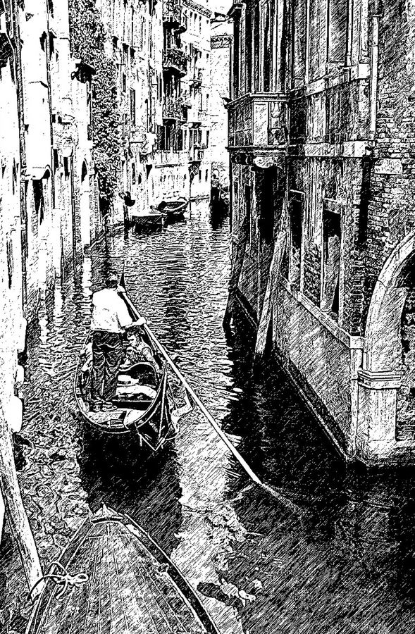 Water, Canal, Outdoors, River, Boat, Gondola, Ripple