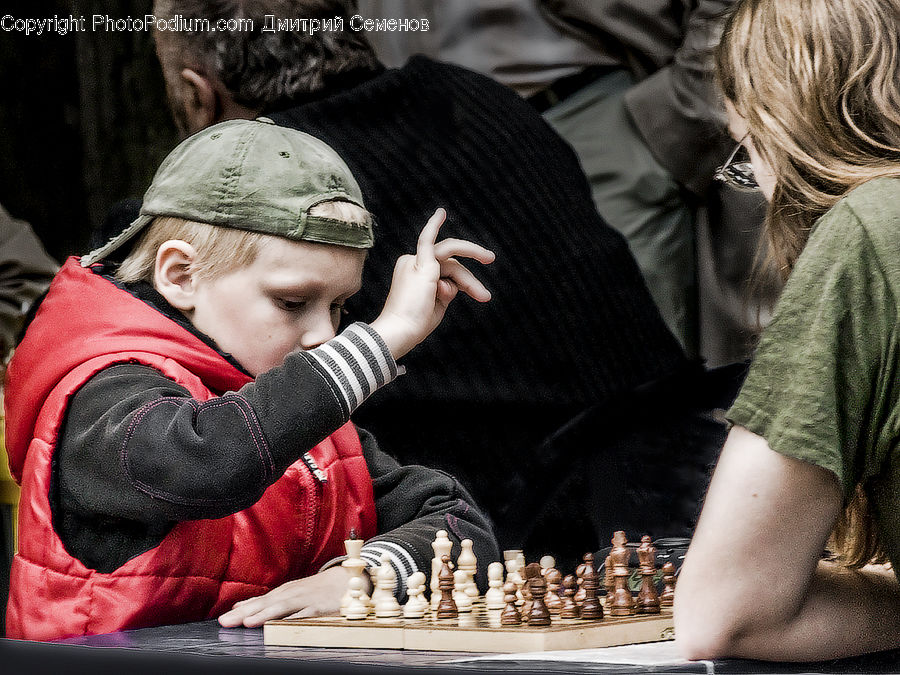 Chess, Game, People, Person, Human, Head, Portrait