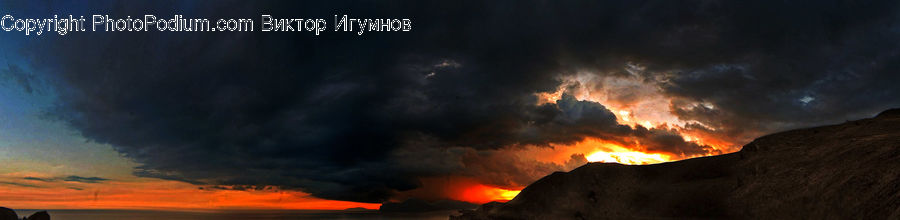 Eruption, Volcano, Azure Sky, Cloud, Outdoors, Sky