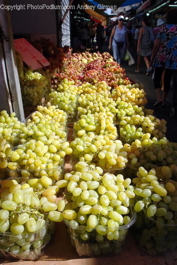 Fruit, Grapes, People, Person, Human, Bazaar, Market