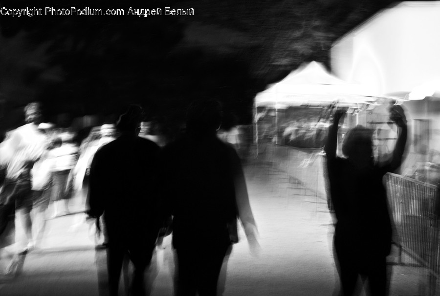 People, Person, Human, Back, Silhouette, Tunnel, Leisure Activities