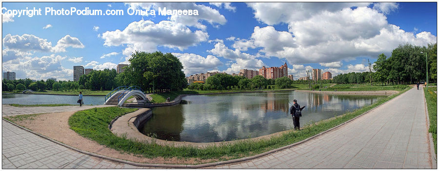 Architecture, Downtown, Plaza, Town Square, Canal, Outdoors, River