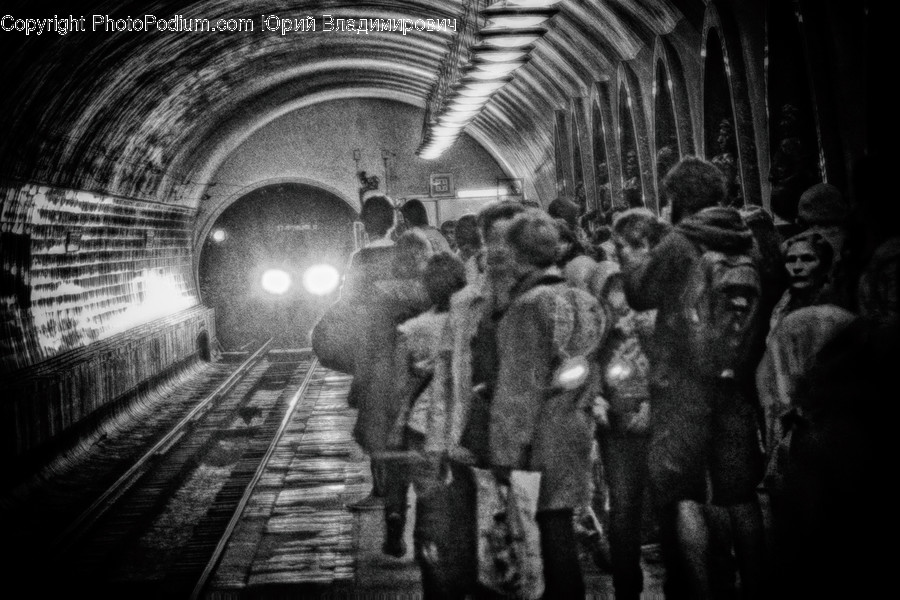 Tunnel, People, Person, Human, Crowd