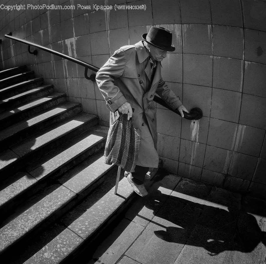 People, Person, Human, Banister, Handrail