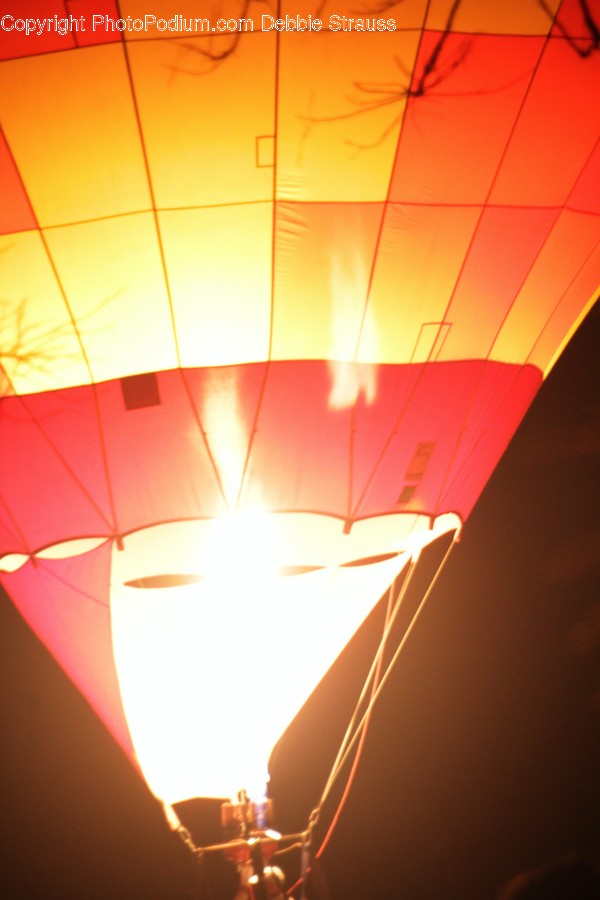 Lamp, Hot Air Balloon, Fire, Flame, Light