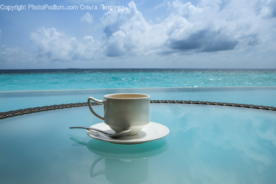 Coffee Cup, Cup, Pool, Resort, Swimming Pool