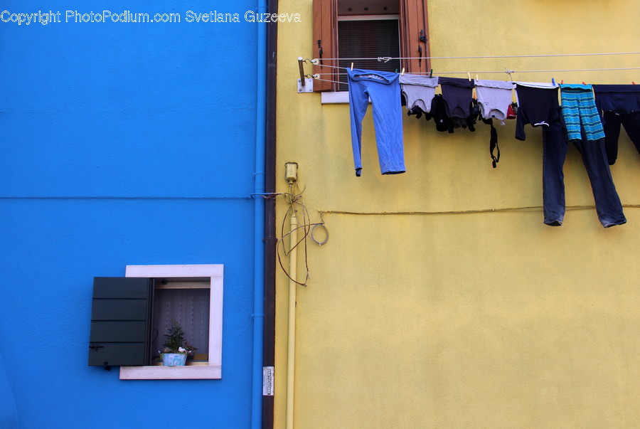 Pants, Fence, Wall, Clothing, Denim