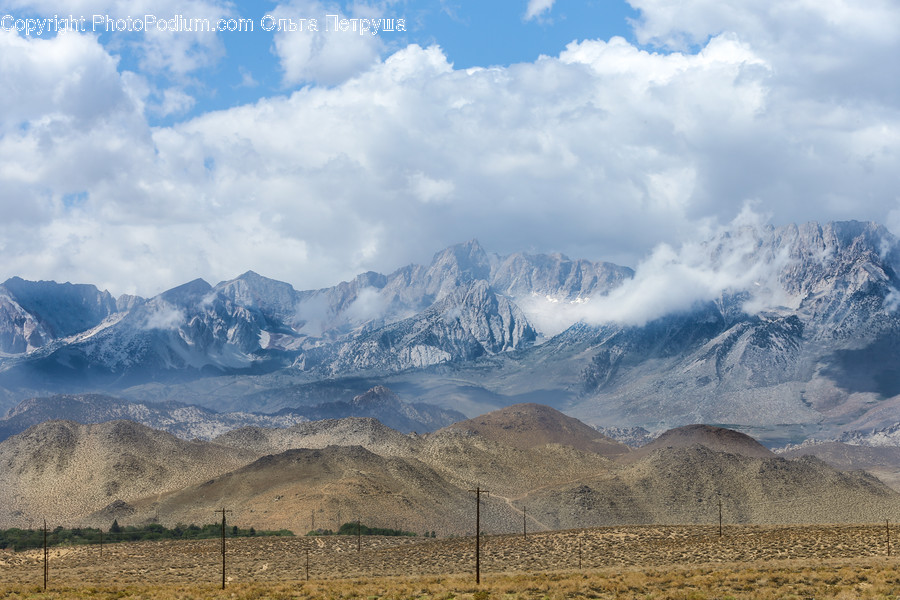 Mountain, Mountain Range, Outdoors, Field, Grass