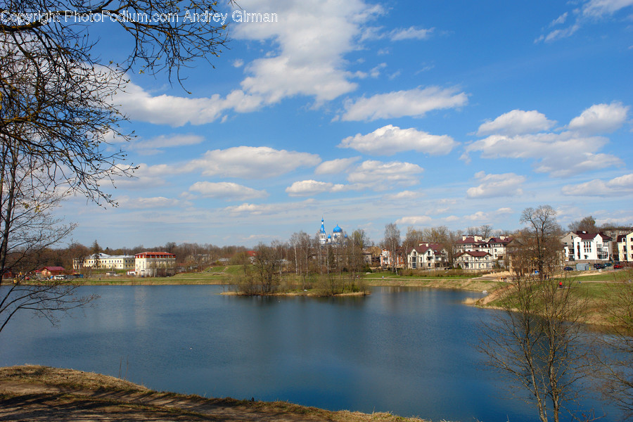 Lake, Outdoors, Water, City, Downtown