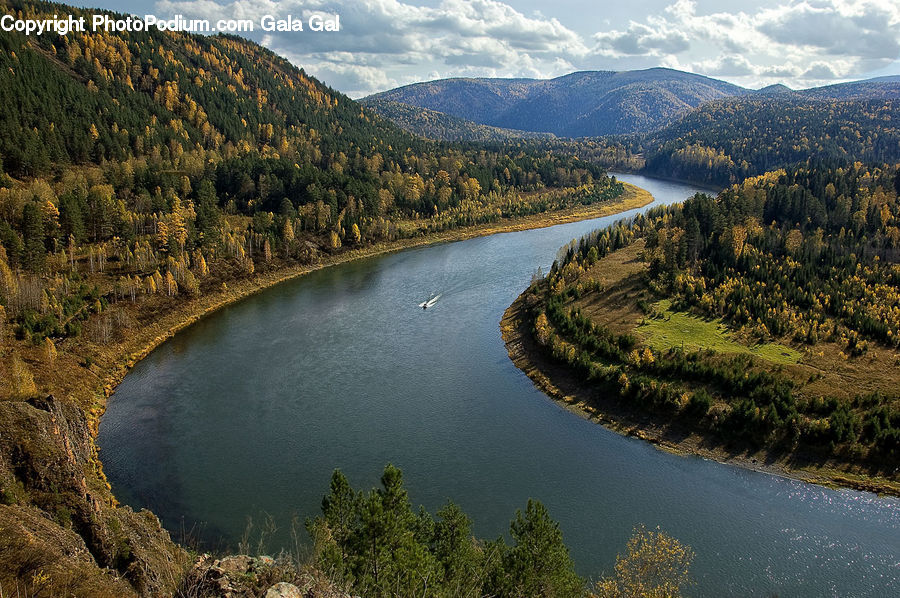 Lake, Outdoors, Water, Promontory, Nature, Wilderness