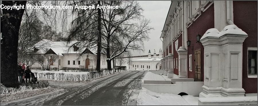 Tomb, Ice, Outdoors, Snow, Building, Housing, Villa