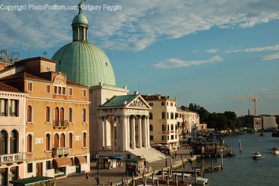 Architecture, Building, Dome, Port, Waterfront