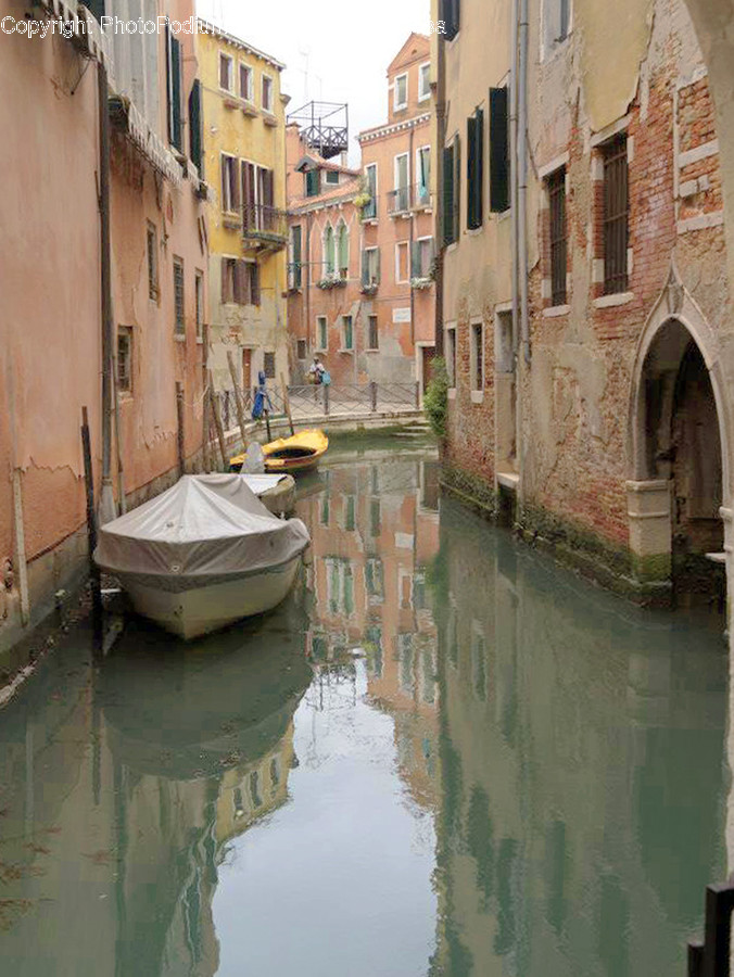 Canal, Outdoors, Water, Boat, Transportation