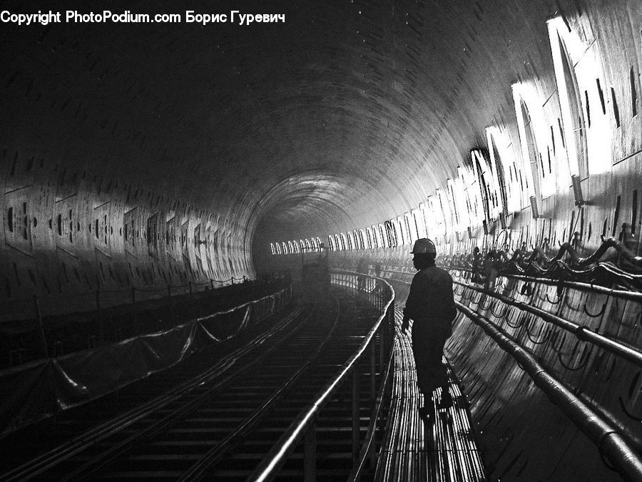 Tunnel, People, Person, Human, City, Downtown, Urban