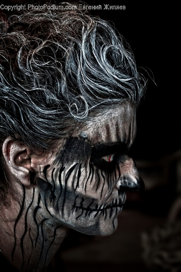 Alien, Art, Sculpture, Face, Human