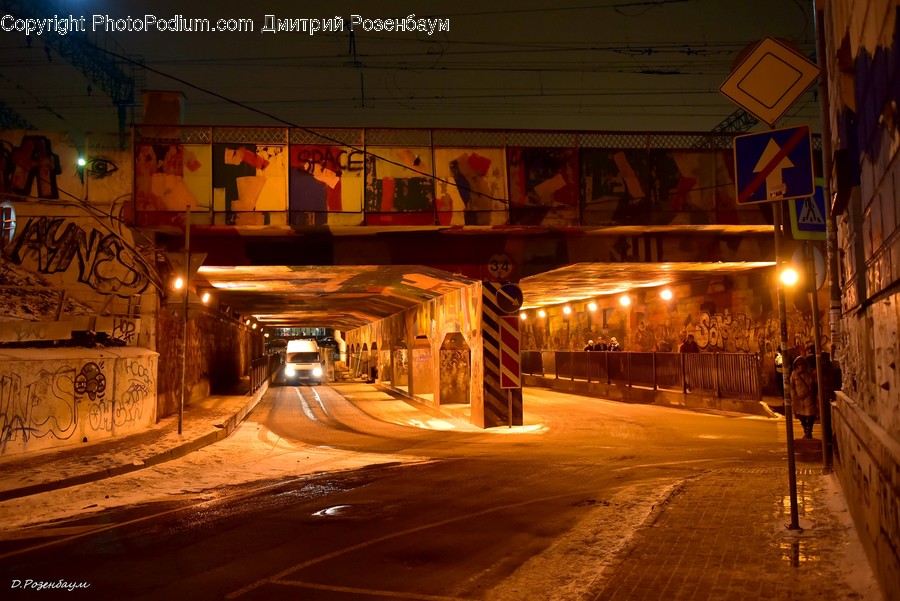 Tunnel, Alley, Alleyway, Building, City