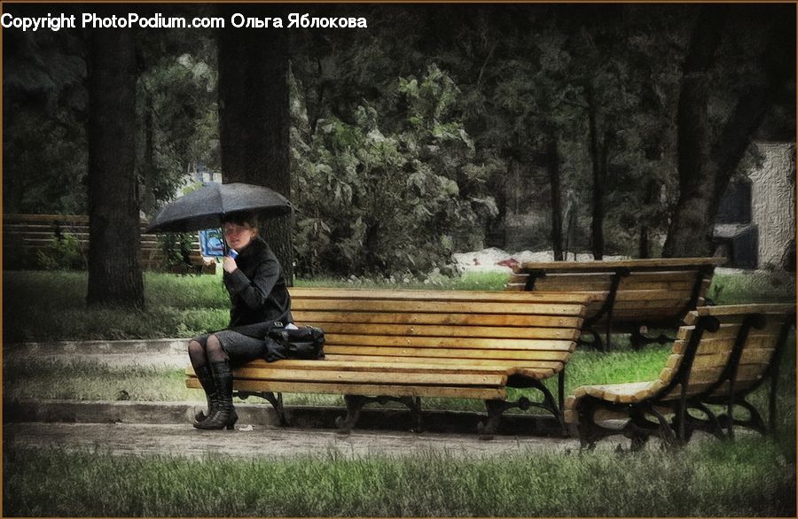 People, Person, Human, Bench, Brick, Chair, Furniture