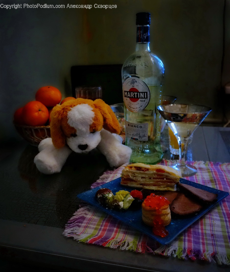 Teddy Bear, Toy, Glass, Beverage, Drink