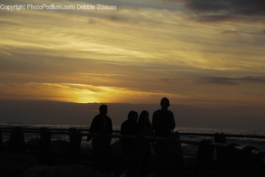 Human, People, Person, Silhouette, Dawn