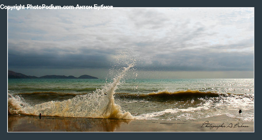 Outdoors, Sea, Sea Waves, Water, Beach, Coast