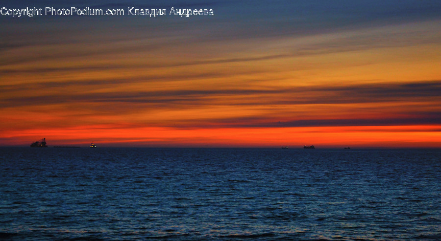 Dawn, Dusk, Nature, Outdoors, Red Sky