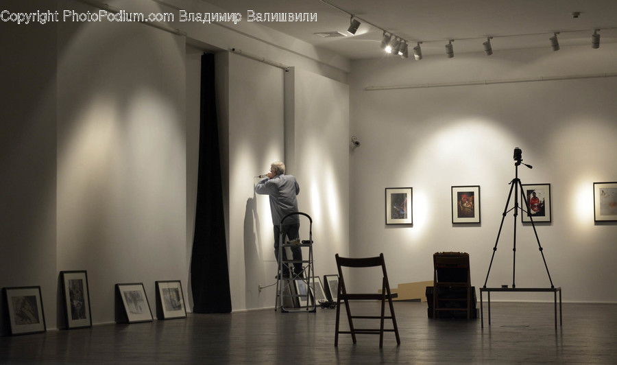 Chair, Furniture, Art, Art Gallery, Wall