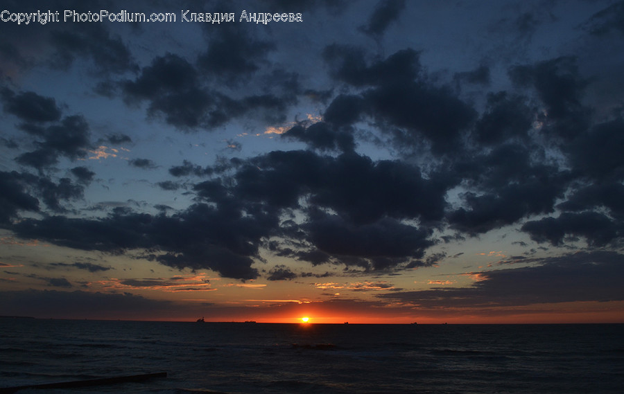 Dawn, Dusk, Nature, Outdoors, Red Sky