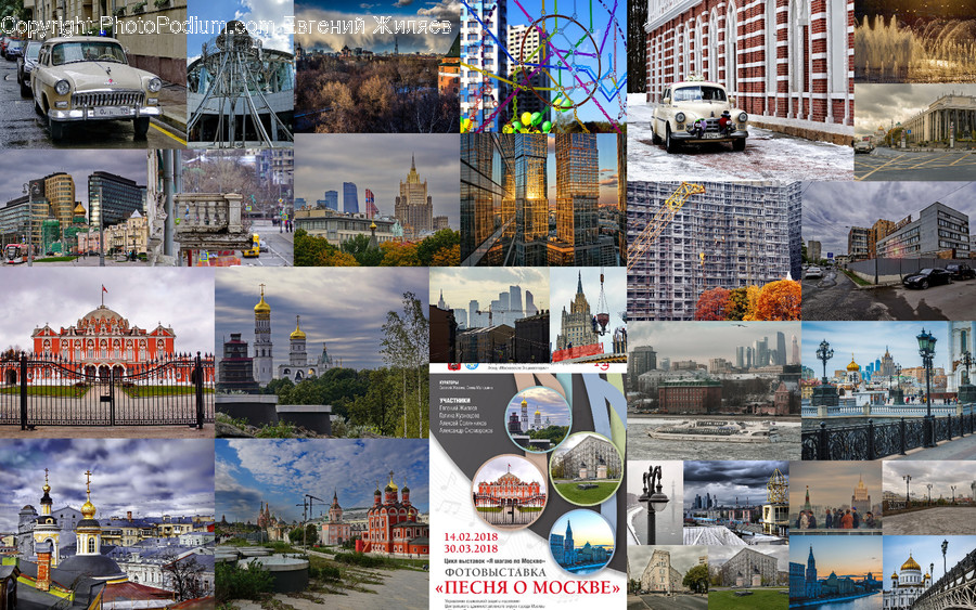 Collage, Poster, Architecture, Building, Housing