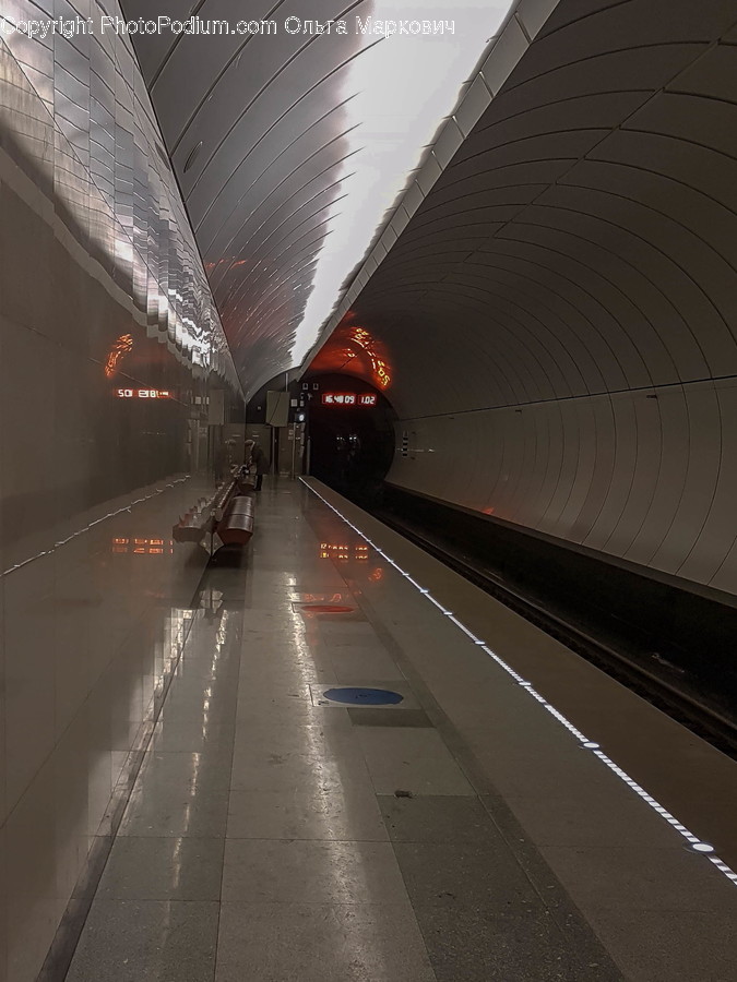 Tunnel, Train, Transportation, Vehicle, Subway