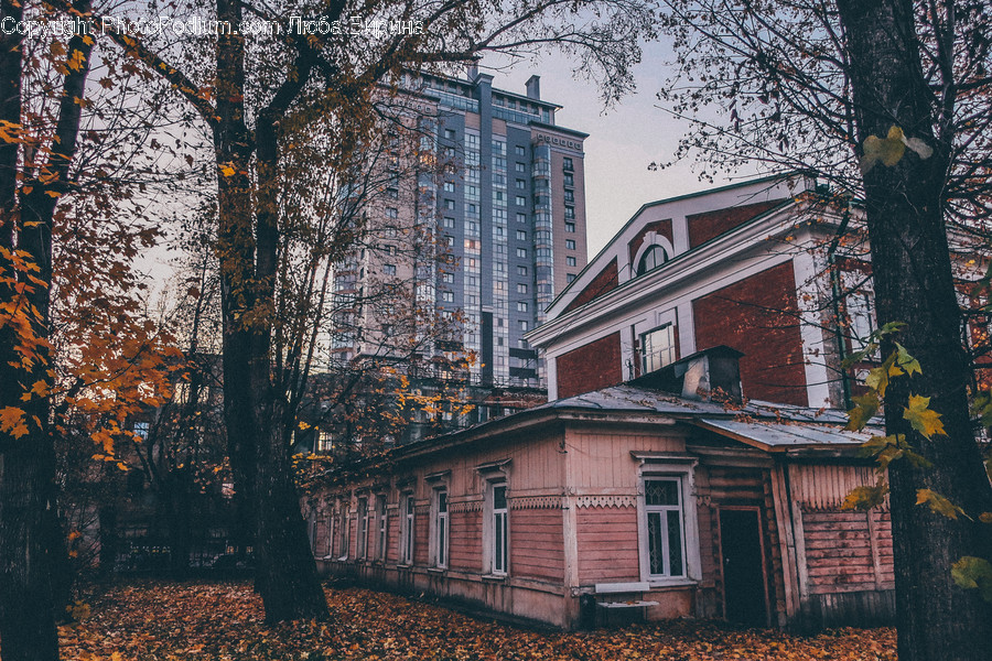 Collage, Poster, Brick, Building, House