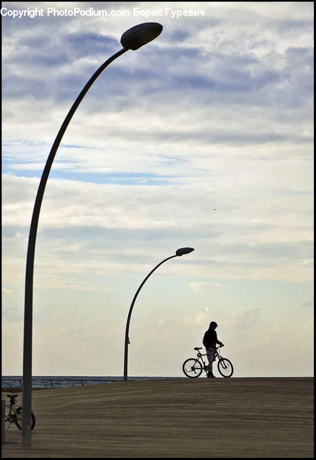 Lamp Post, Pole, Bicycle, Bike, Vehicle