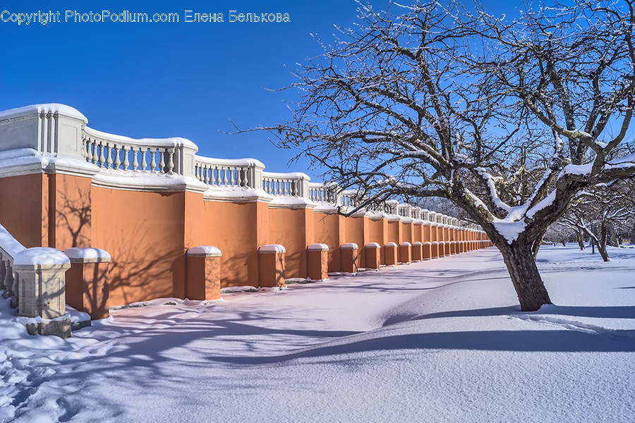 Outdoors, Snow, Building, Housing, Chair