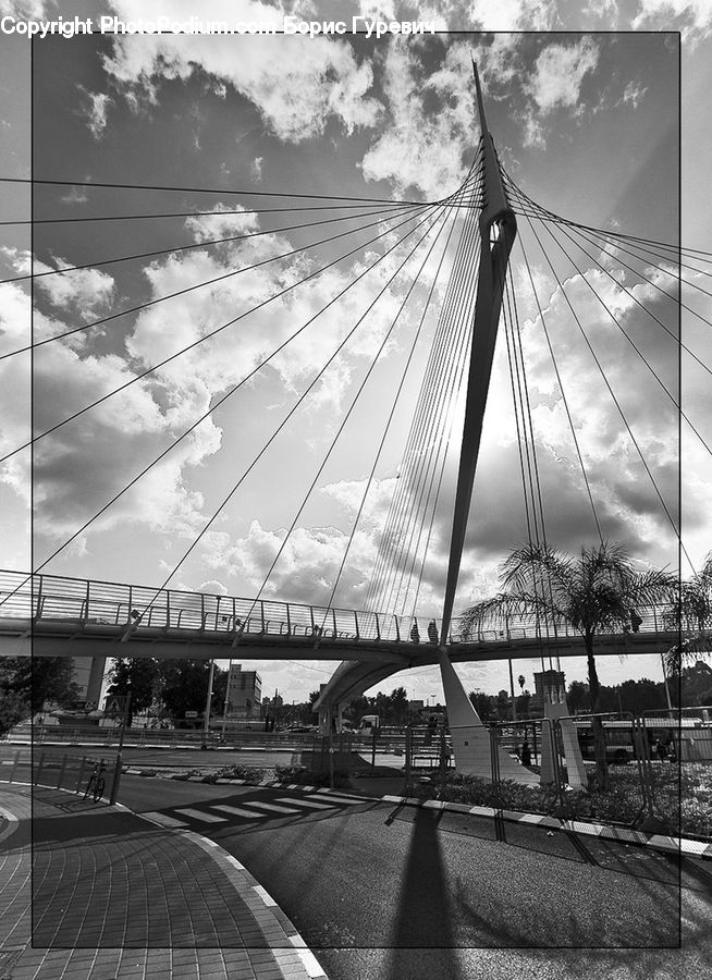 Bridge, City, Downtown, Urban
