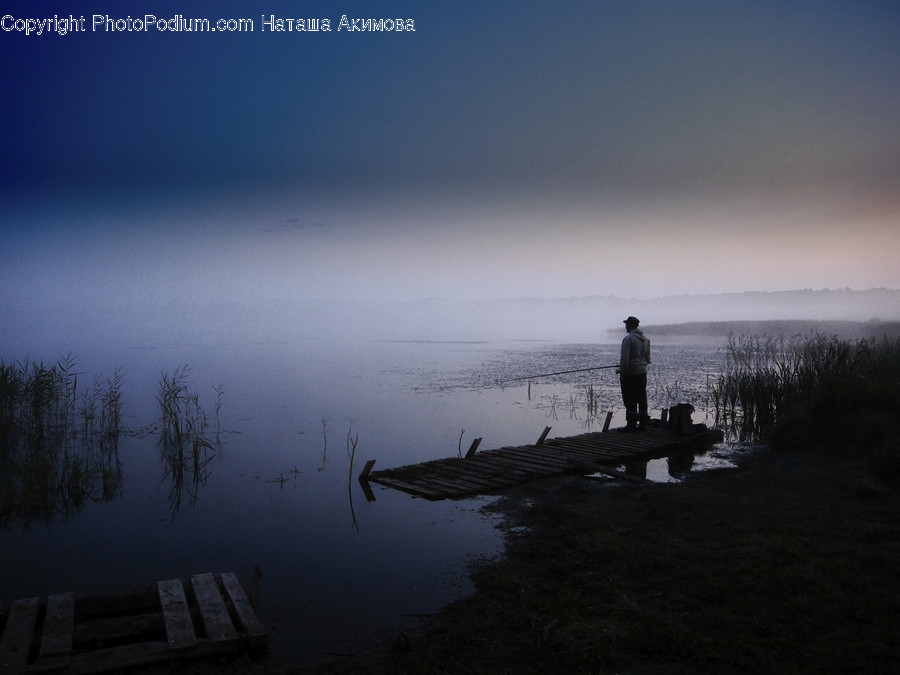 Bench, Dawn, Dusk, Nature, Outdoors